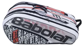 Babolat Pure Strike White and Red 12 Pack Tennis Bag