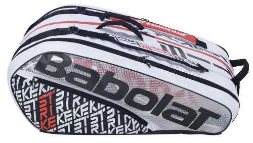 Babolat Pure Strike White and Red 12 Pack Tennis Bag