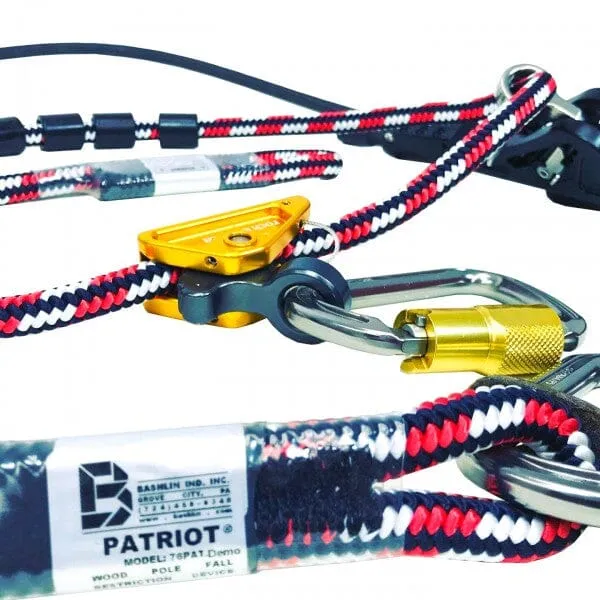 Bashlin Patriot Work Positioning Lanyard Fall Restraint Gear- 76PAT