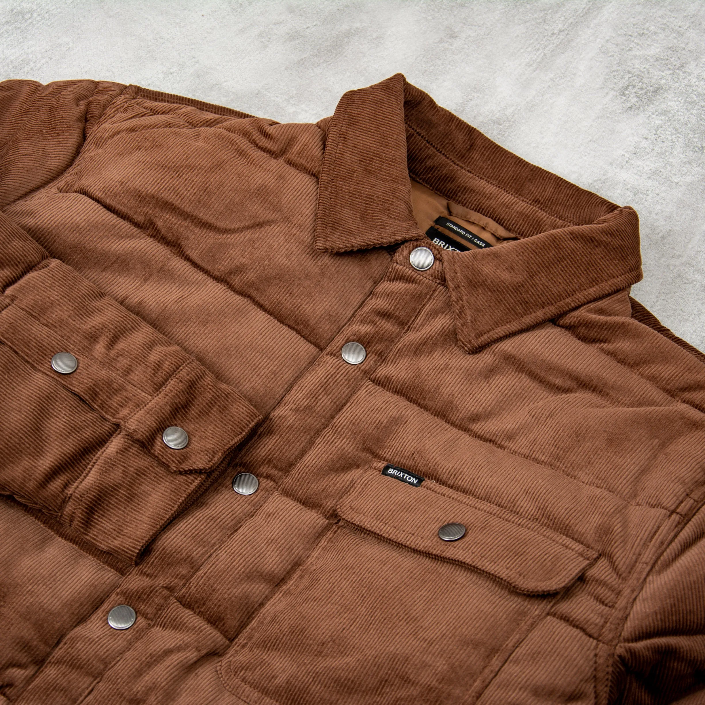 Brixton Cass Jacket - Pinecone Brown Cord