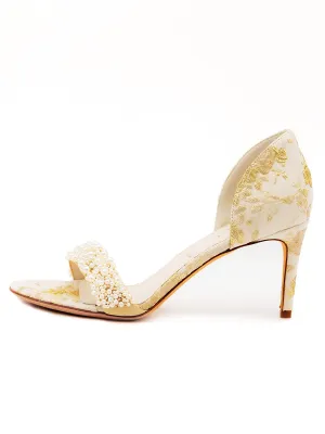 Cappy d'Orsay Sandal Brocade