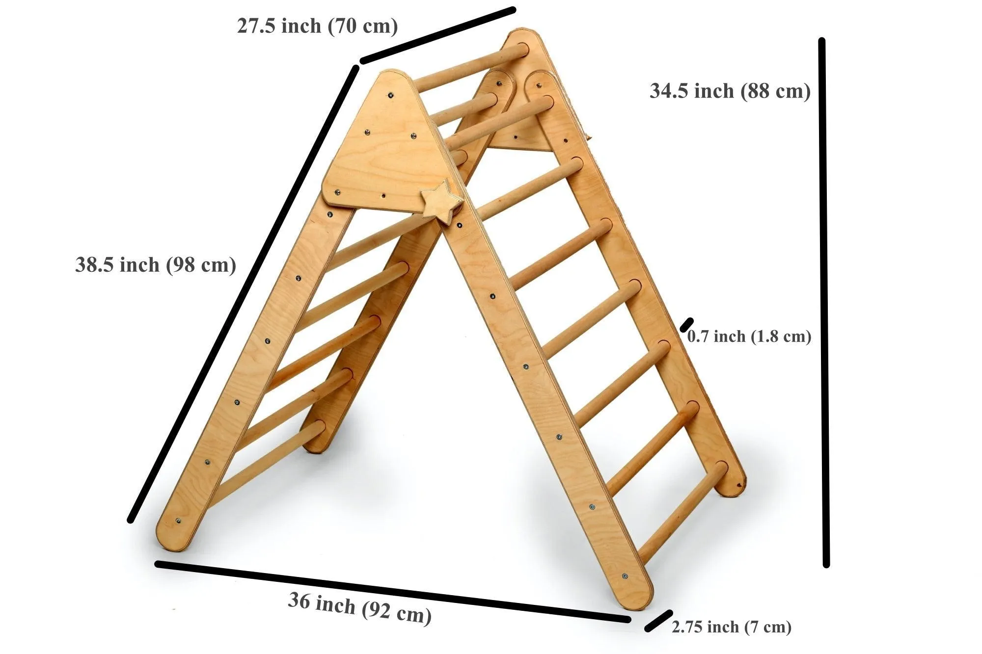 Climbing Triangle With Christmas Tent Cover, Mat, Ramp