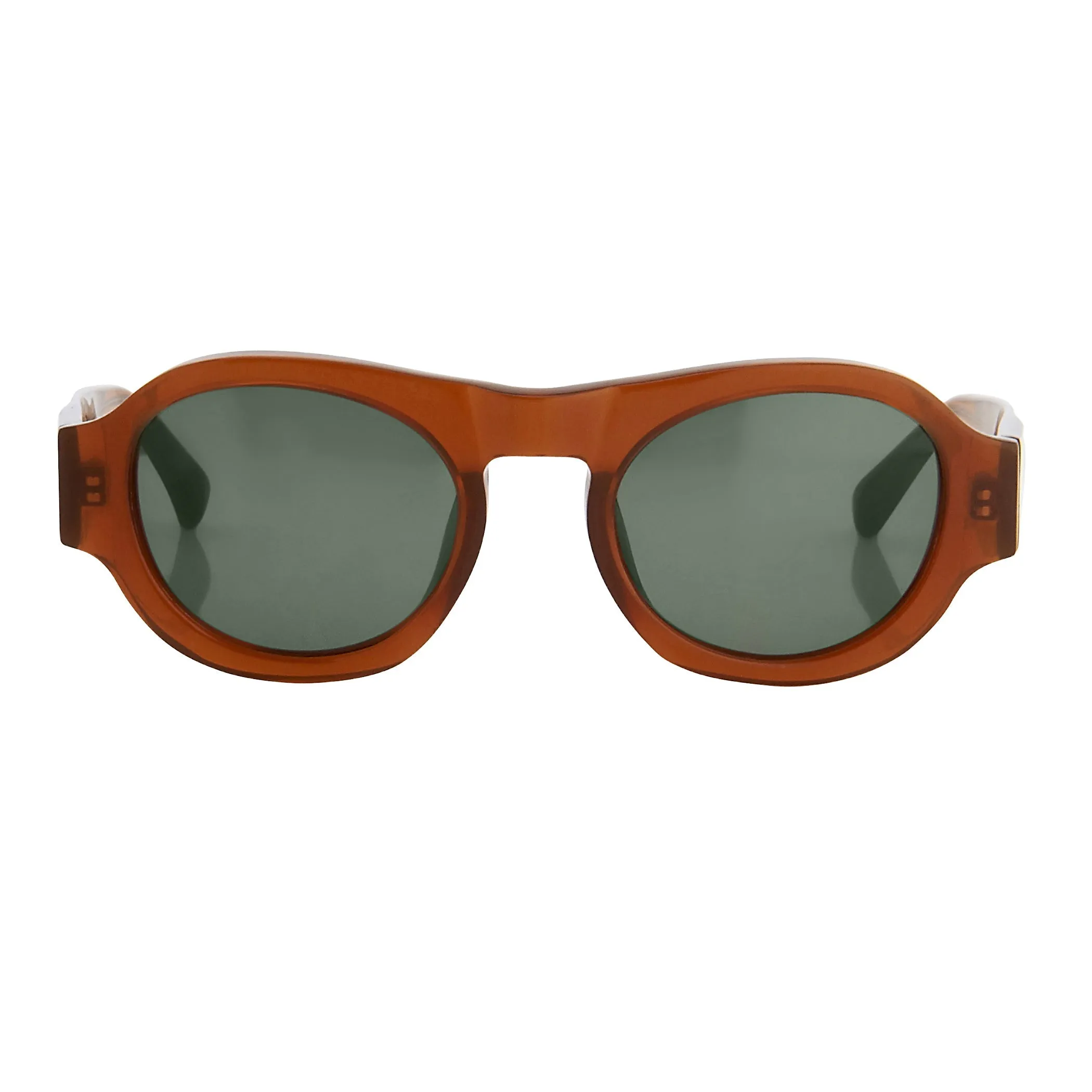 Dries Van Noten Unisex Round Brown Sunglasses DVN33C3SUN