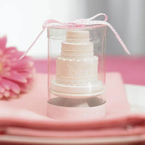 ELEGANT LACE WEDDING CAKE CANDLE