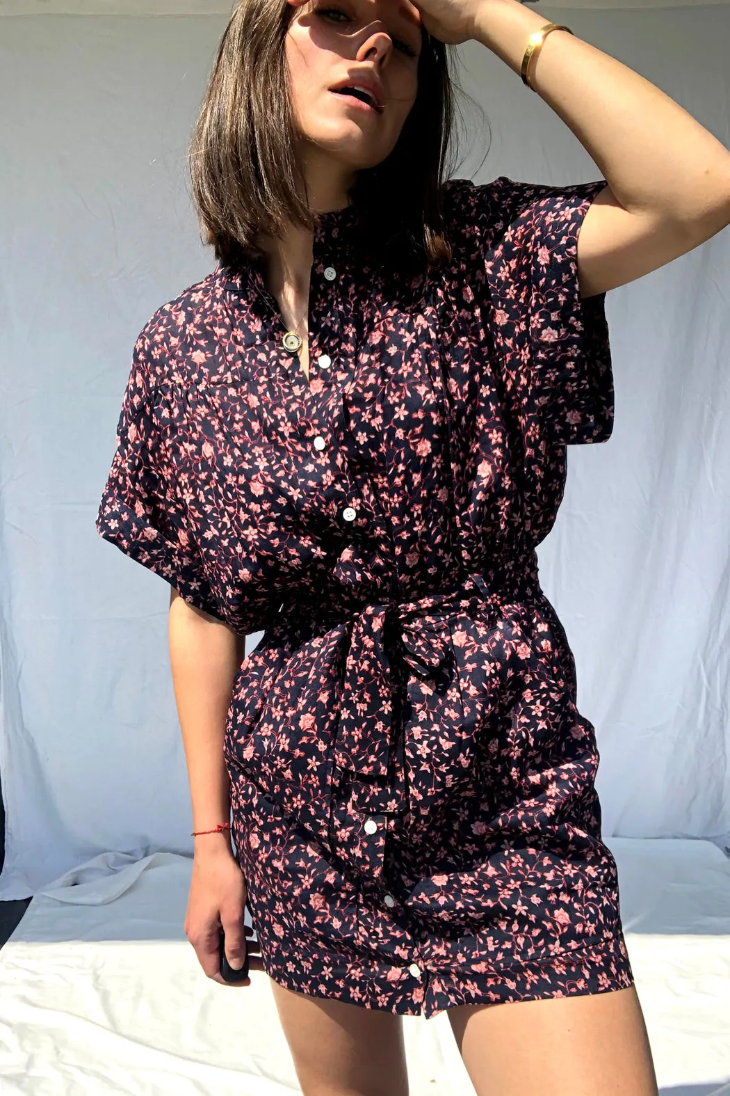 FRAME - Rolled Sleeve Dress