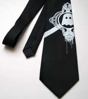 Ghostly International  Cyberoptix Embellished Logo Silk Necktie