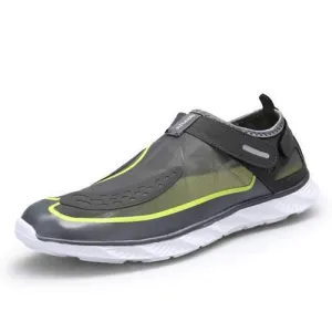 Men Lightweight Breathable Hook Loop Mesh Sneakers