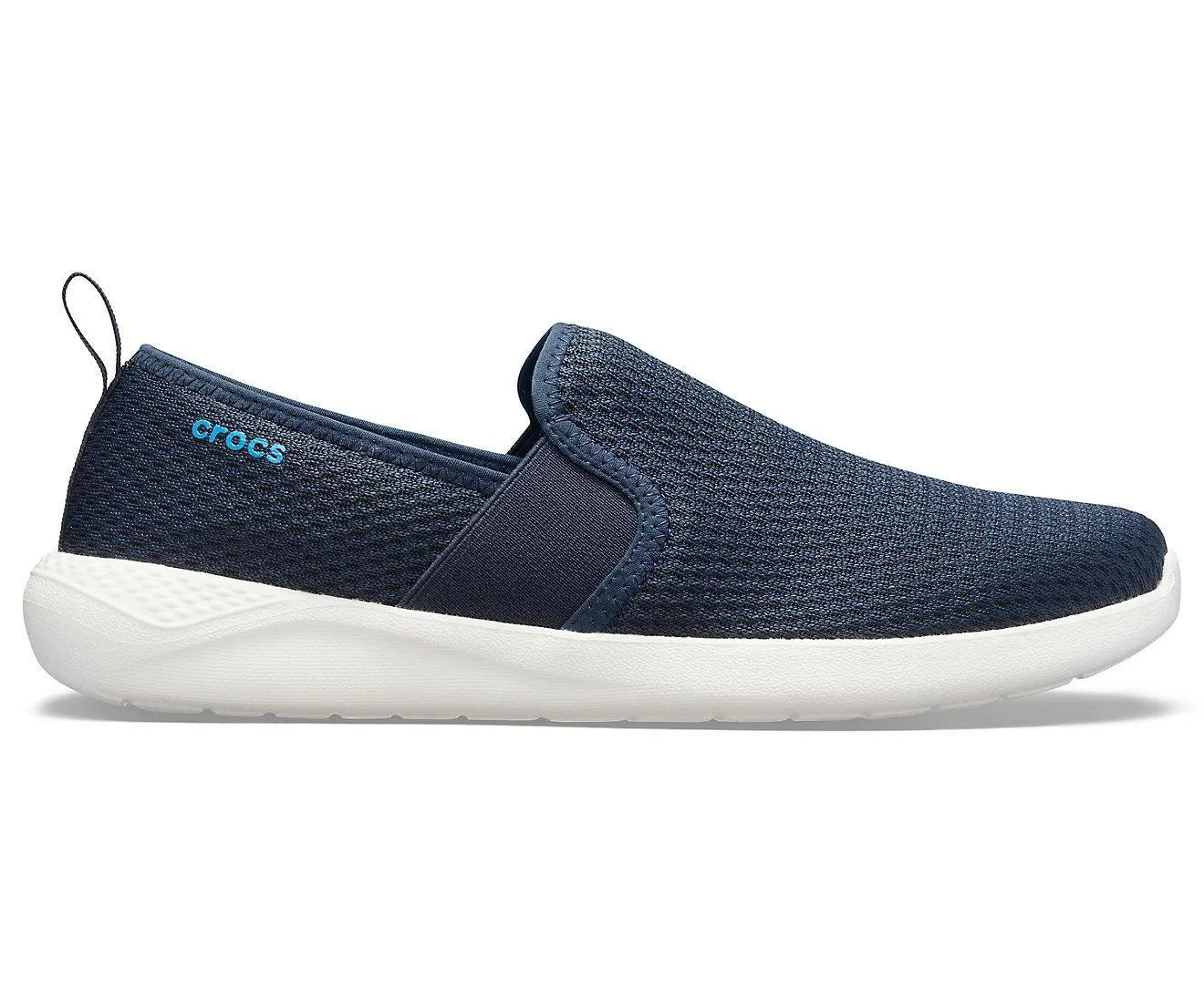 Men LiteRide Mesh Slip-On - Navy/ White