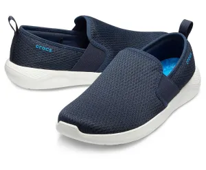 Men LiteRide Mesh Slip-On - Navy/ White