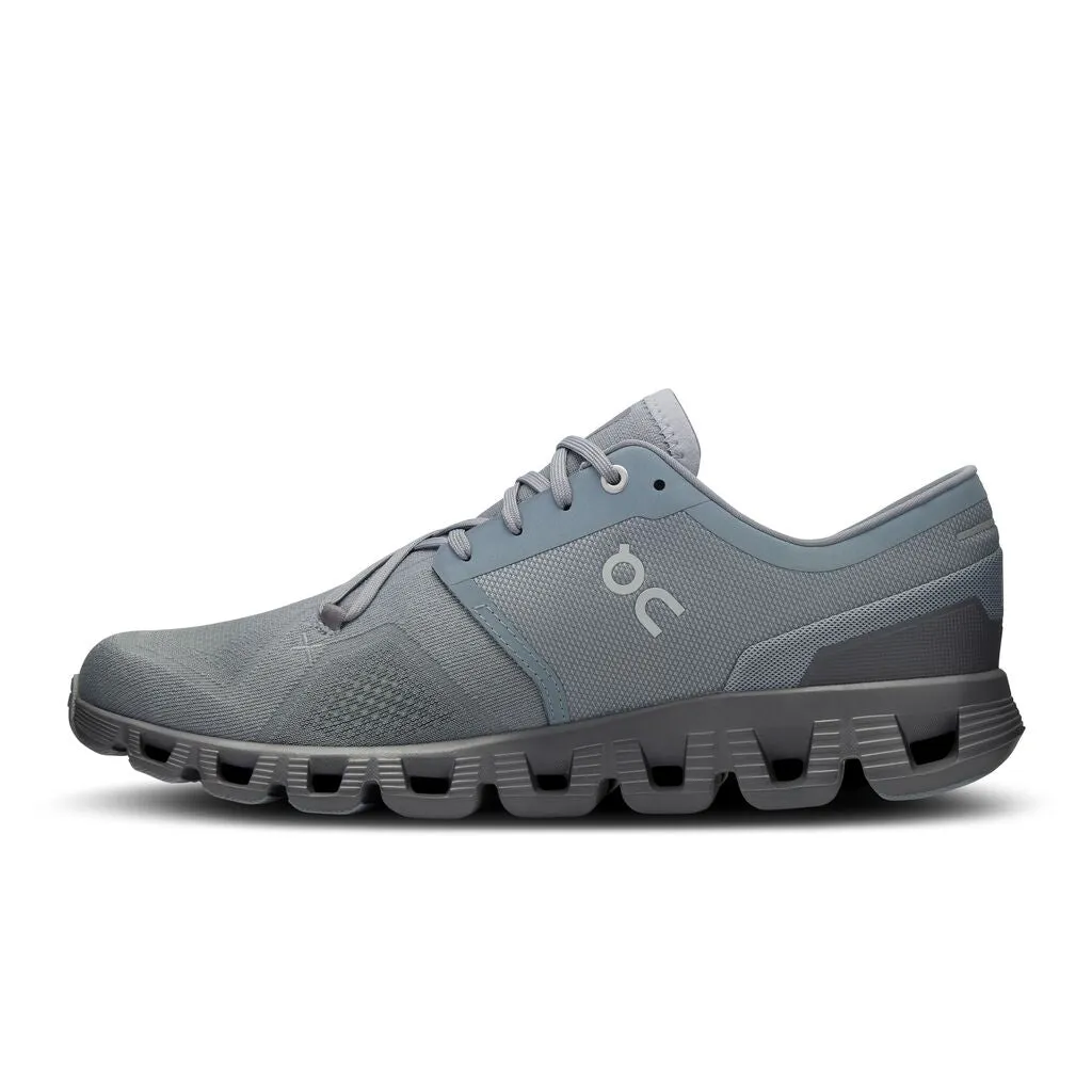 Men's On Cloud X 3 Training Shoe in Mist | Rock