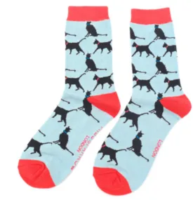 Miss Sparrow Bamboo Lucky Cat Socks (2 Colours)