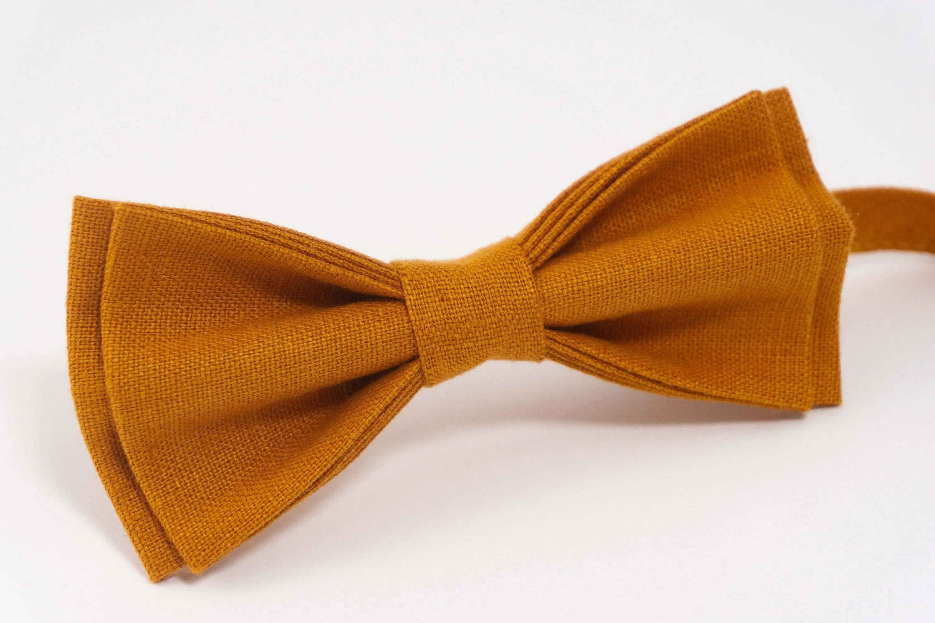 Mustard bow tie | wedding bow tie