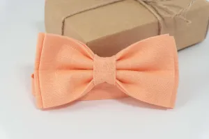 Peach color bow ties for men |  wedding bow ties