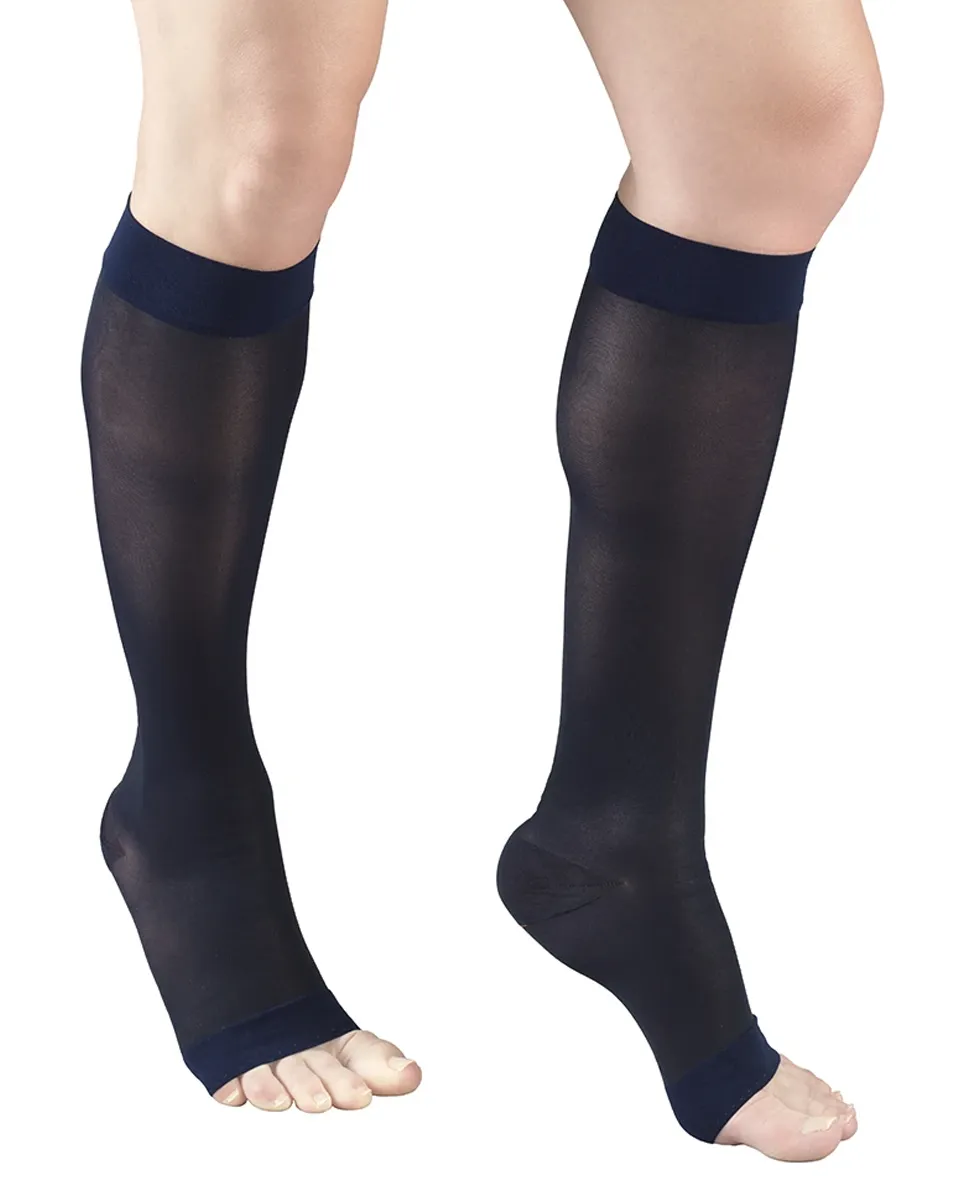 ReliefWear Women's LITES OPEN TOE Knee High Support Stockings 8-15 mmHg