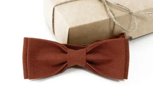 Rust bow tie wedding rust baby bow tie Rust necktie Rust mens ties bow ties for men