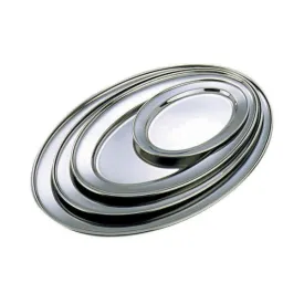 Stainless Steel Oval Flat 12"(11365) **