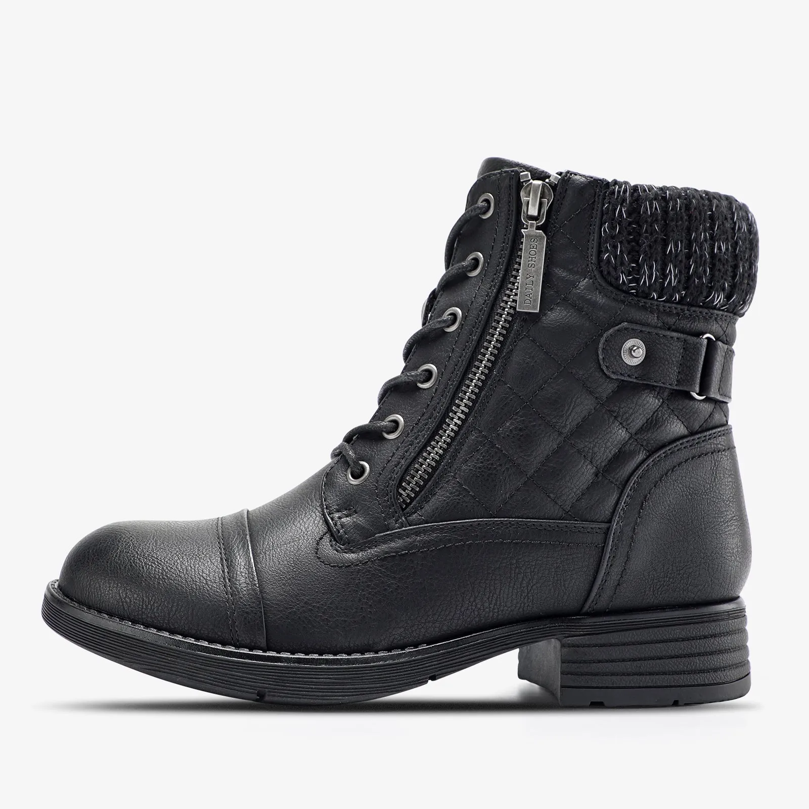 STQ Women's Combat Ankle Boots