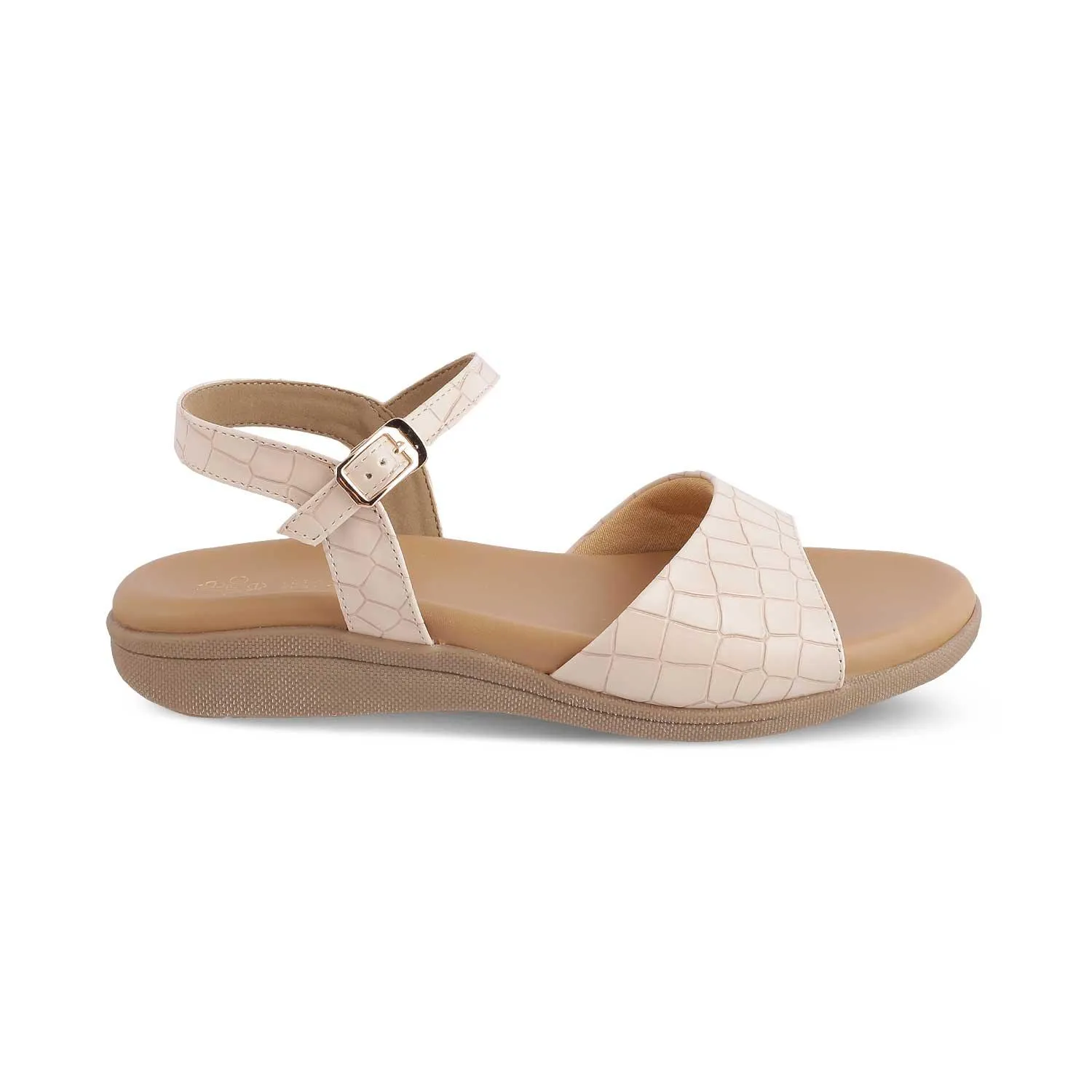 The Tiles Beige Women's Casual Flats Tresmode