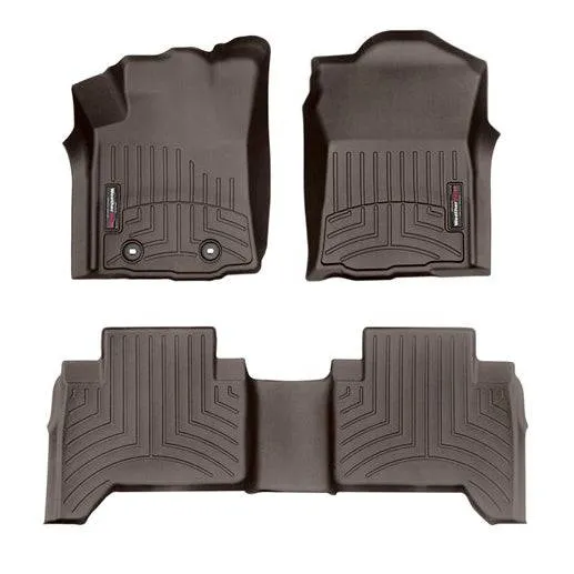 WeatherTech Front & Rear DigitalFit FloorLiner | Cocoa - 2023-2016 Toyota Tacoma